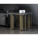 Alto 23.5 X 23.5 inch Espresso / Antique Brass Side Table